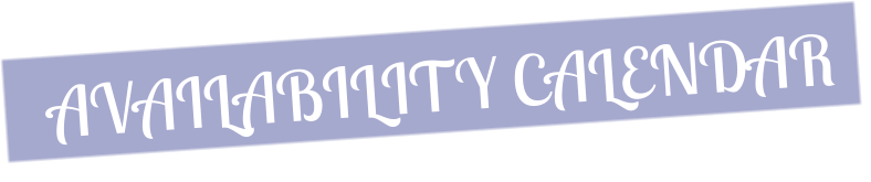 AVAILABILITY CALENDAR
